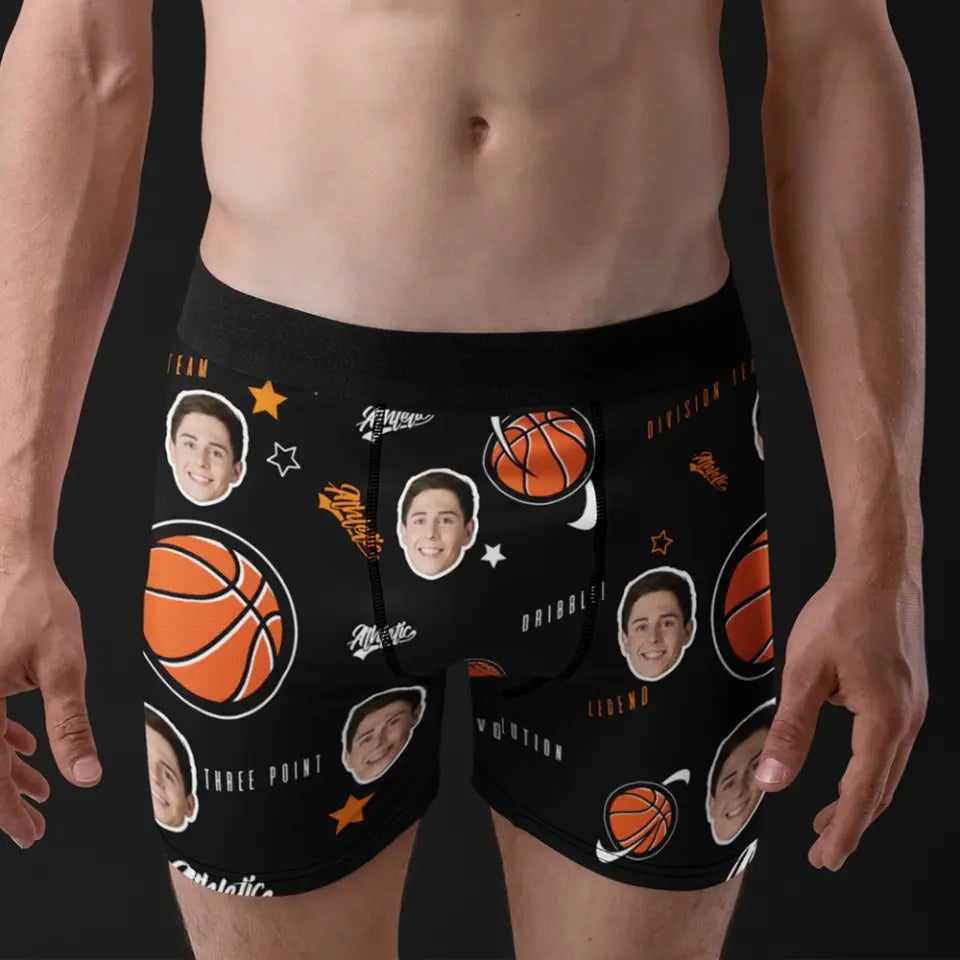 Basketball All-over Print Men's Boxer Briefs, Gift For Basketball Lovers | 312IHPNPMB1290