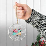 We'll Be Friends Until We're Old And Senile, Transparent Glass/Acrylic Ornament, Gift For Friends, Besties | 311IHPLNOR1258