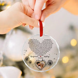 Personalized Acrylic Song Lyrics With Photo, Glass Ornament, Christmas Gifts For Couple| 309IHPBNOR1039