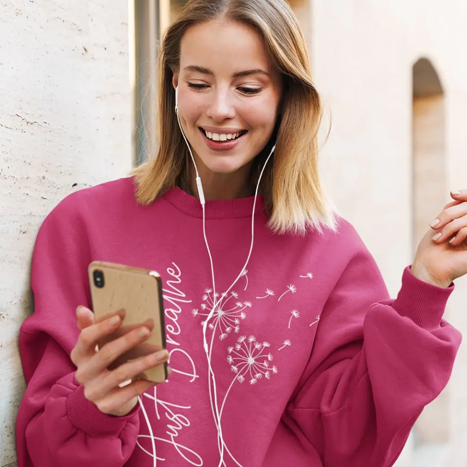 Just Breathe, Standard Hoodie, Neck Sweatshirt,  Gift For Spiritual People Yoga Lovers