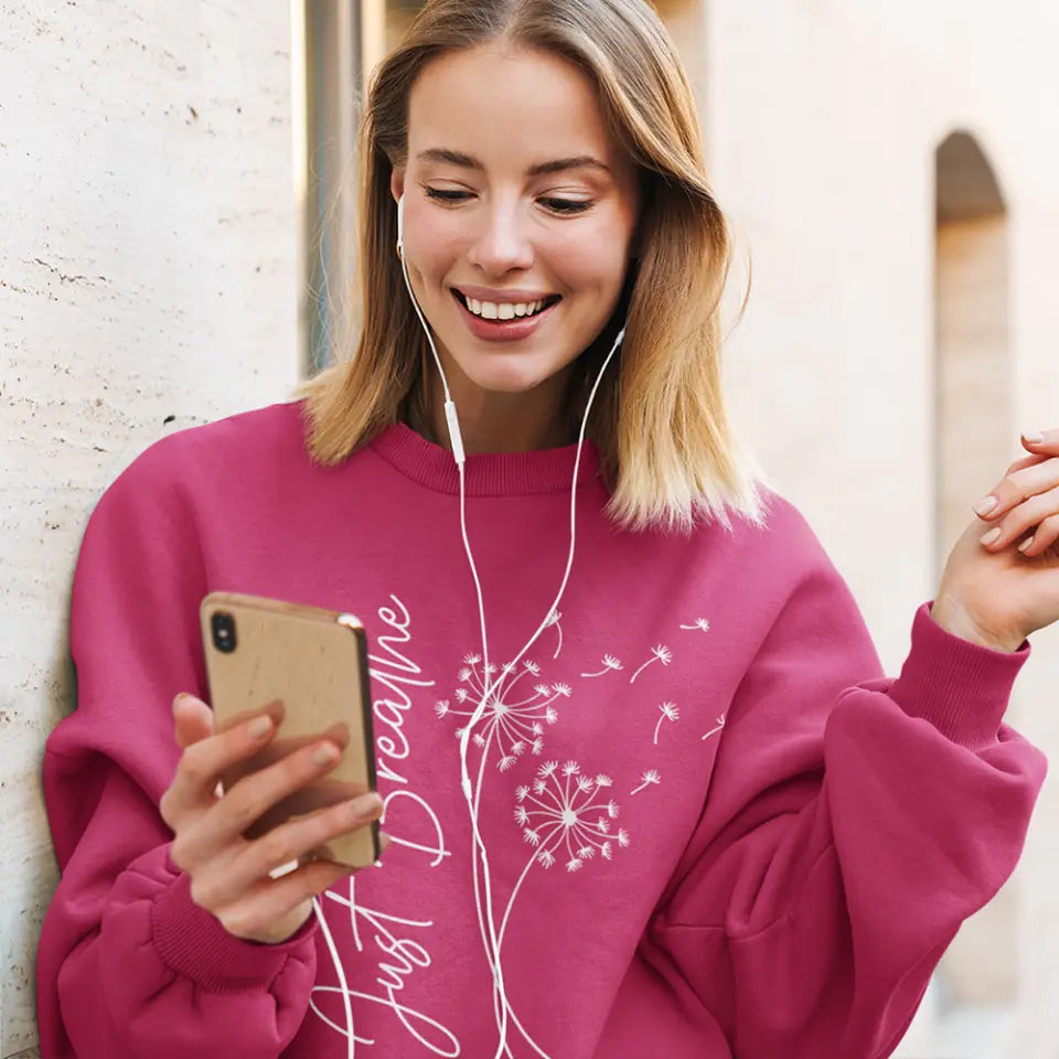 Just Breathe, Standard Hoodie, Neck Sweatshirt,  Gift For Spiritual People Yoga Lovers