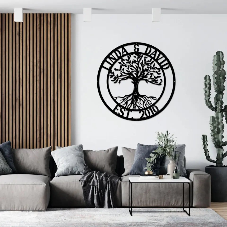Personalized Tree of Life - Metal Sign - Home Wall Art - Gift for Family, Spiritual People