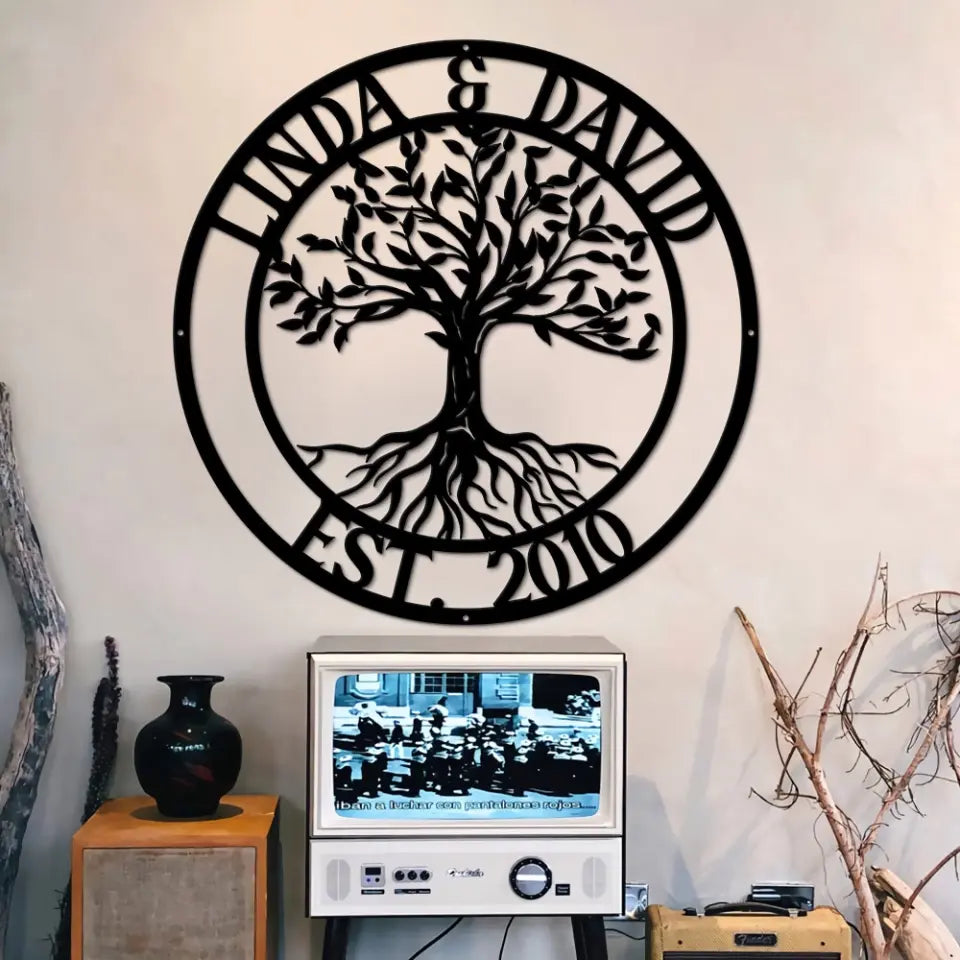 Personalized Tree of Life - Metal Sign - Home Wall Art - Gift for Family, Spiritual People