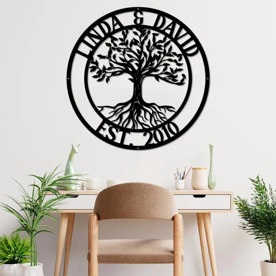 Personalized Tree of Life - Metal Sign - Home Wall Art - Gift for Family, Spiritual People