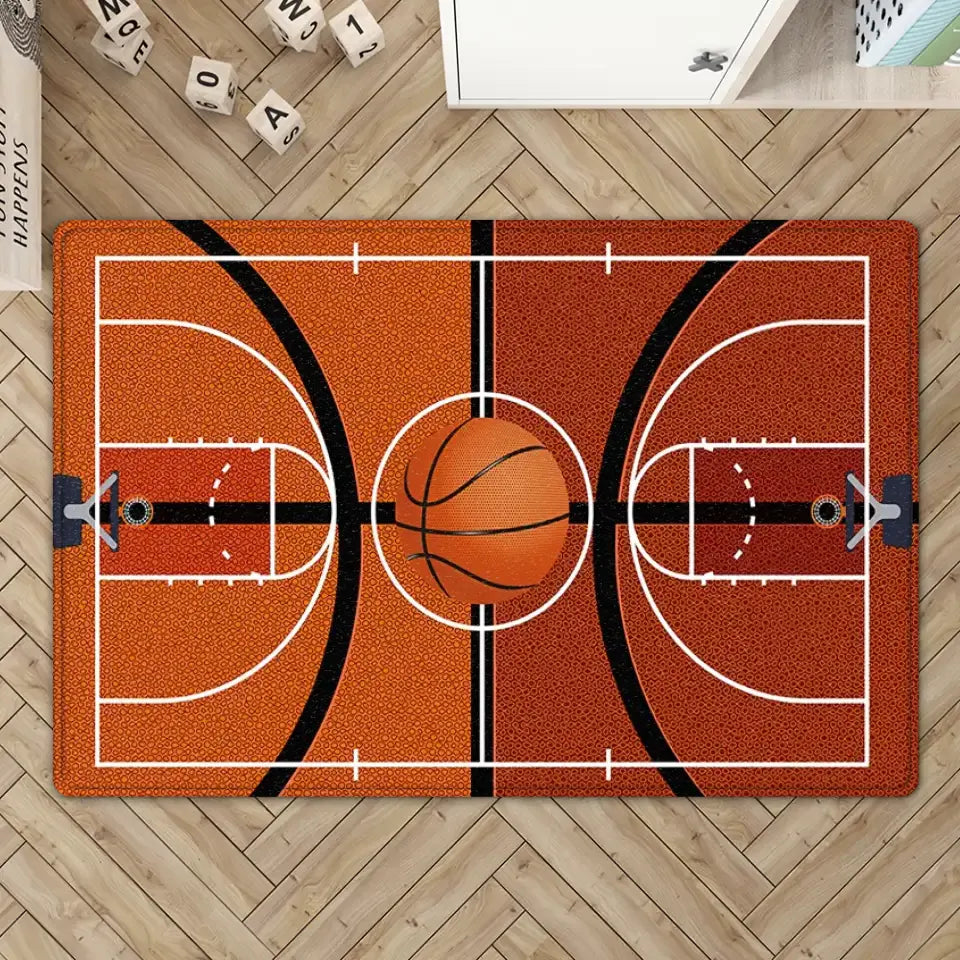 Basketball Court Rug Special Doormat Gift For Kids Basketball Lovers