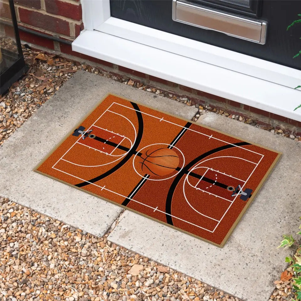 Basketball Court Rug Special Doormat Gift For Kids Basketball Lovers