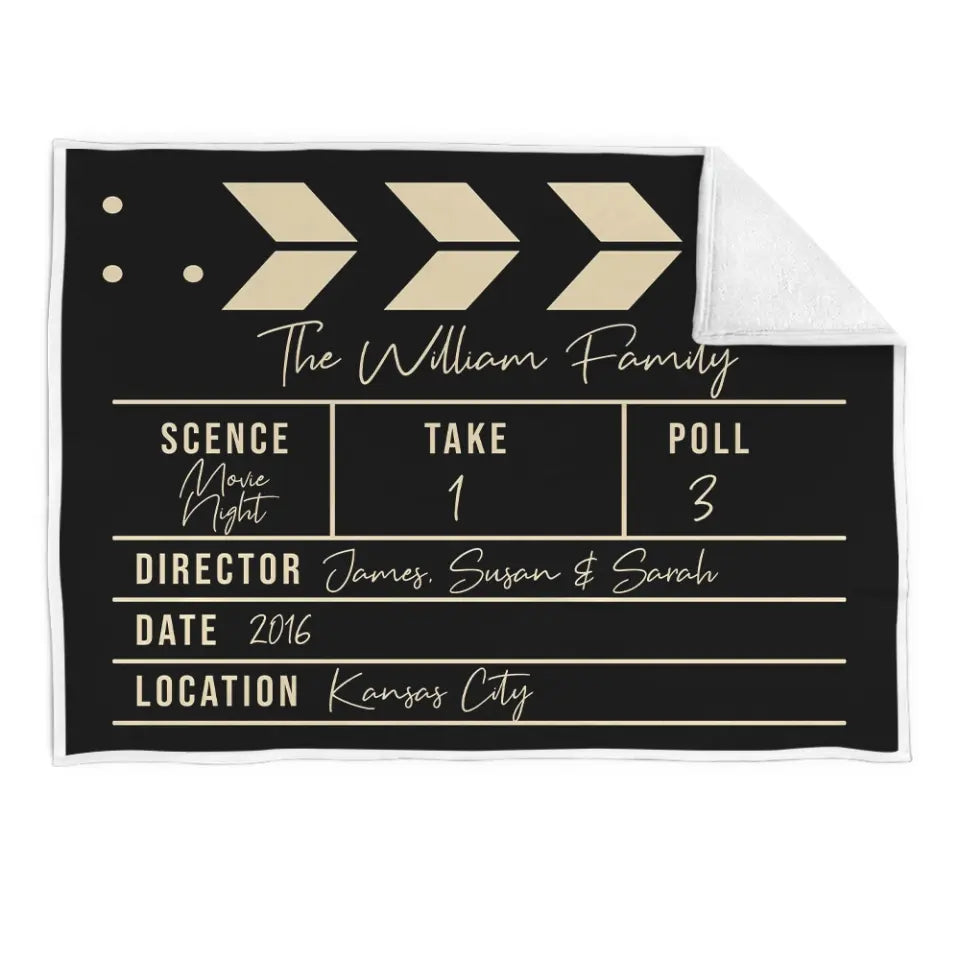 Movie Watching Blanket, Personalized Fleece Blanket, Gift For Movie Theatre Lovers 
| 311IHPLNCS1176