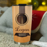Guitarist Nutrition Facts, 20oz Stainless Steel Tumbler, Gift For Guitar Lovers | 312IHPBNTU1327