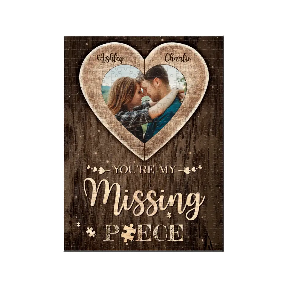 You Are My Missing Piece Personalized Rectangle Puzzle