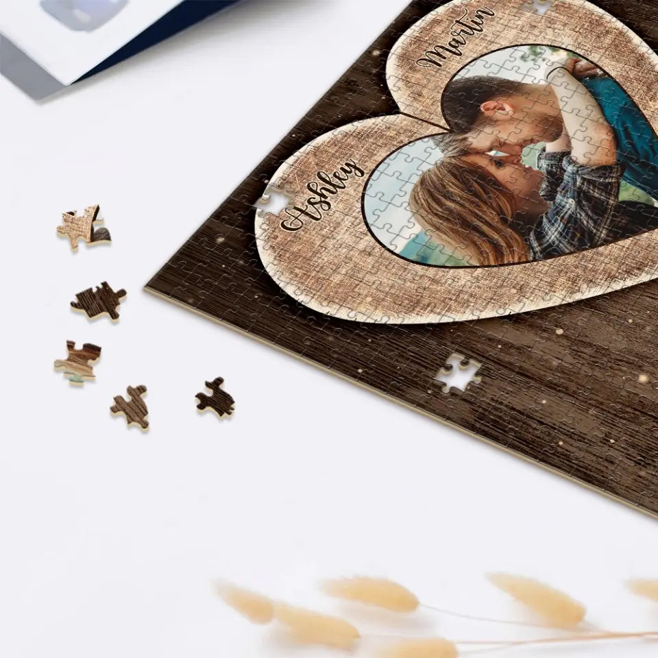 You Are My Missing Piece, Personalized Rectangle Puzzle, Gift For Couple