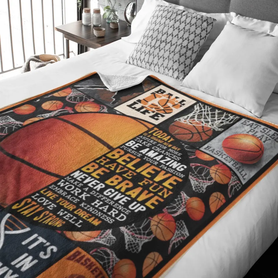 Basketball Dream Big Start Now, Fleece Blanket, Gift For Basketball Players | 312IHPBNBL1323