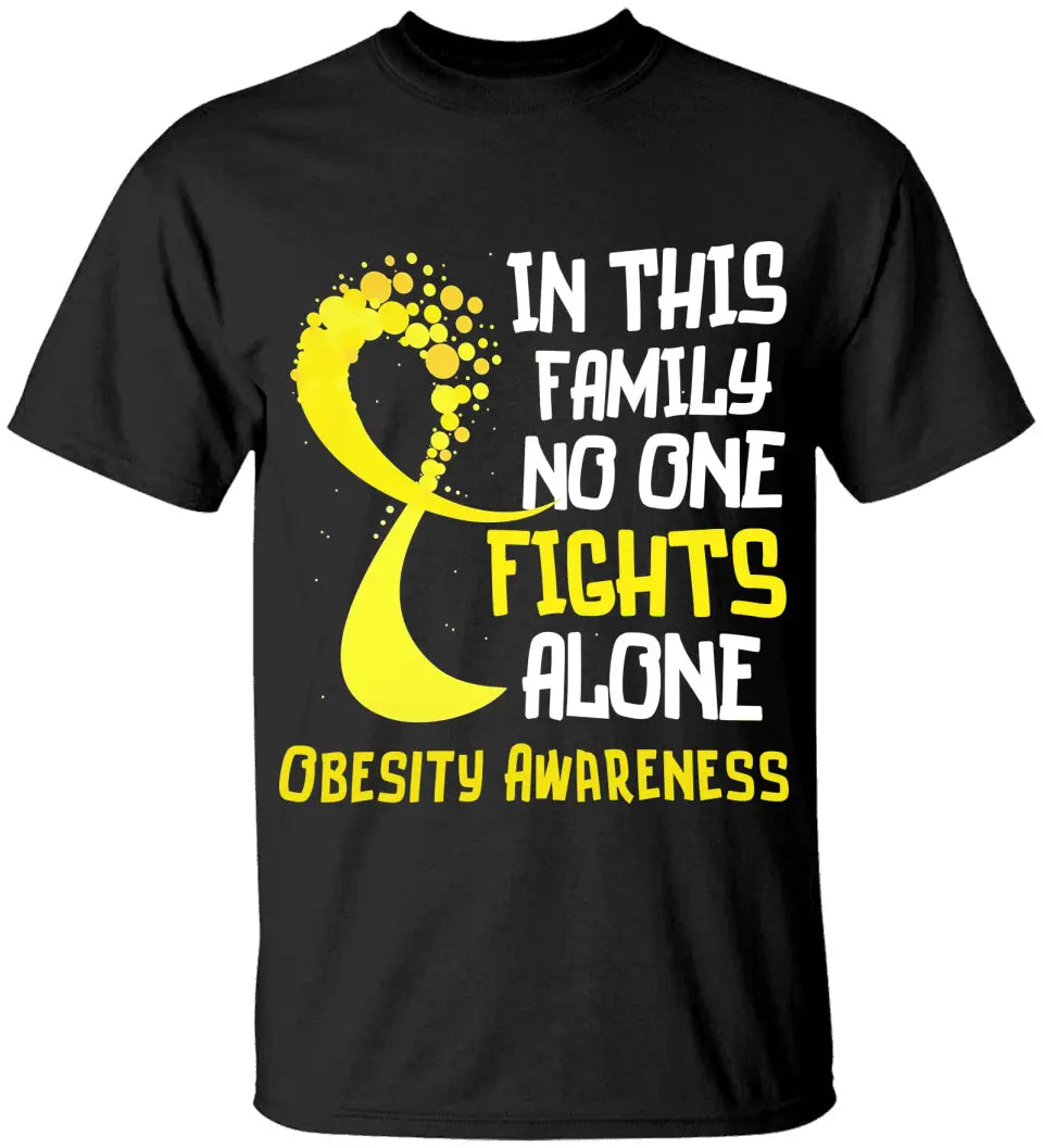 In This Family No One Fights Alone Personalized T-Shirt