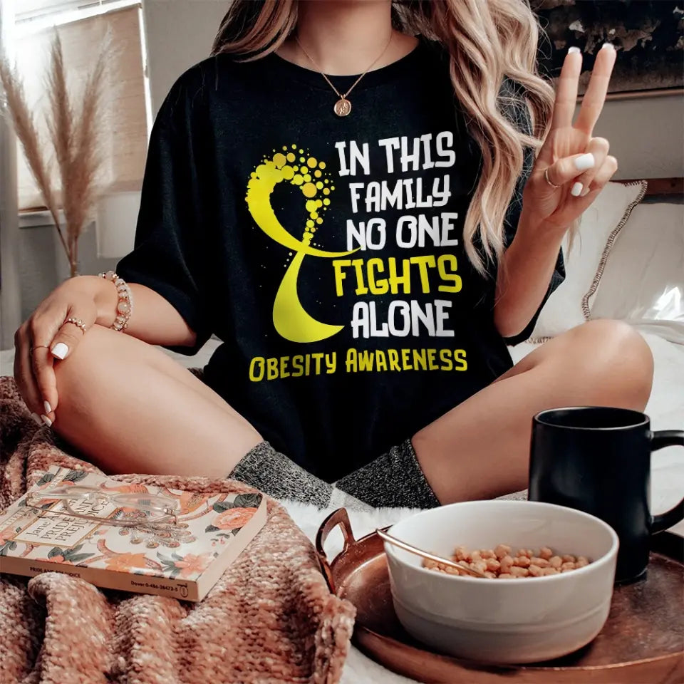 In This Family No One Fights Alone Personalized T-Shirt