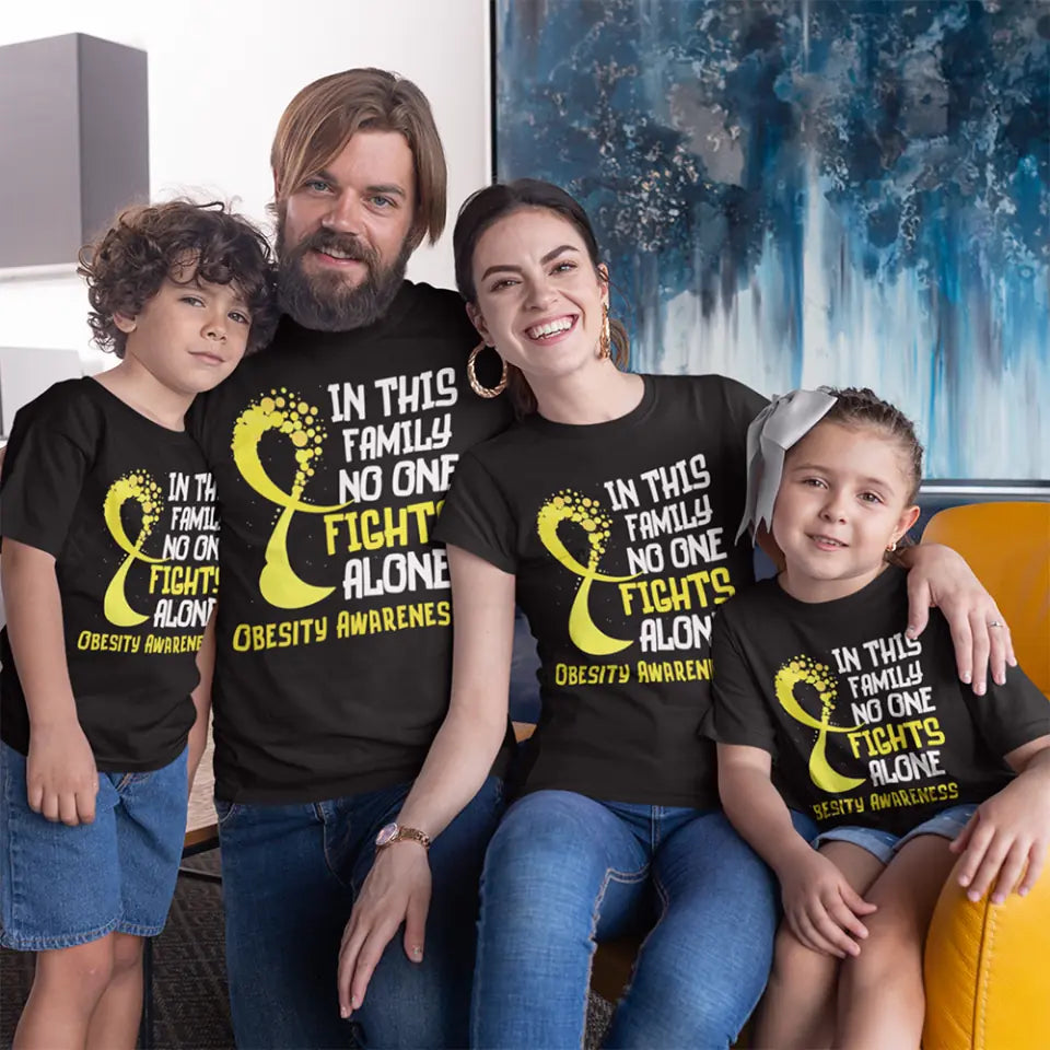 In This Family No One Fights Alone Personalized T-Shirt