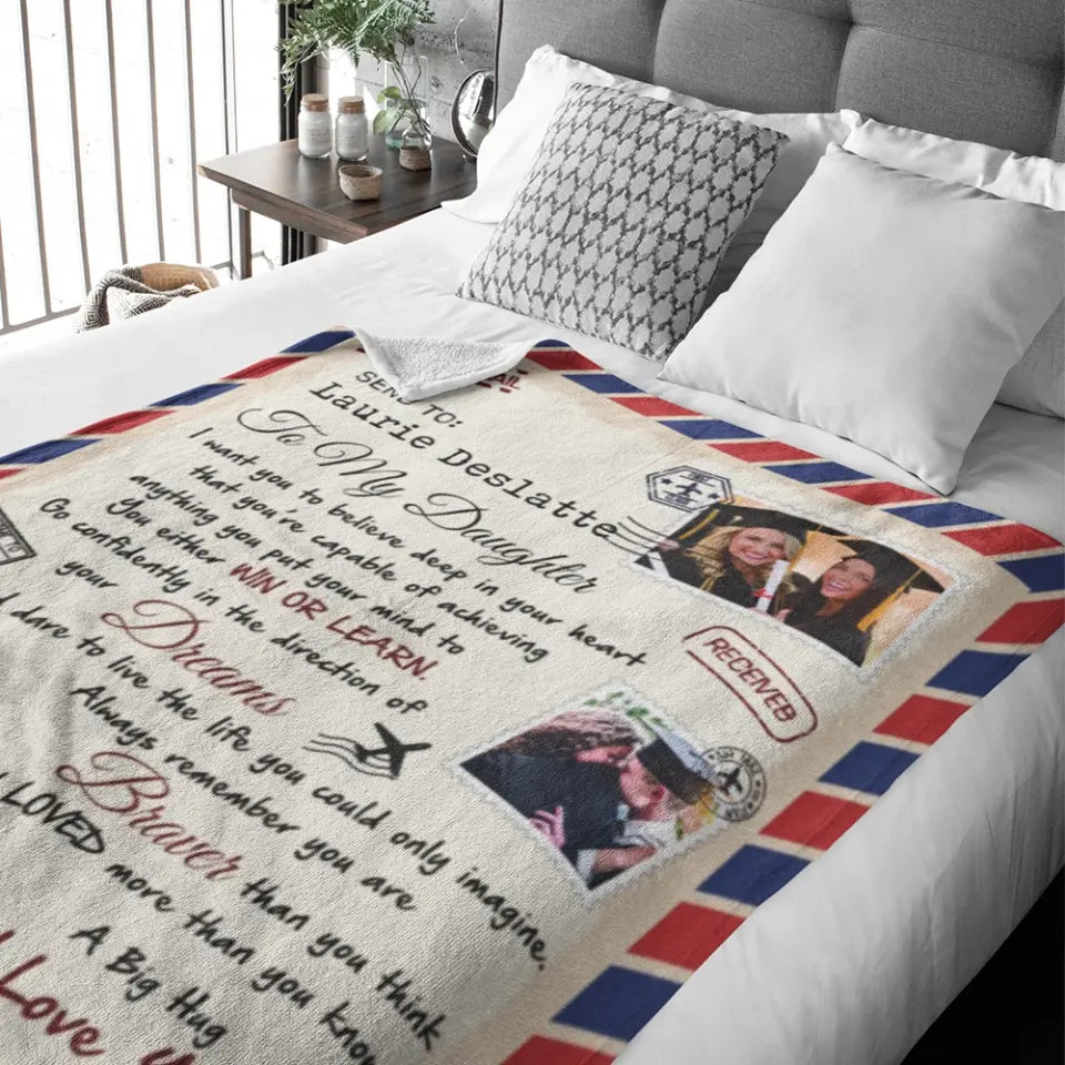 I Want You To Believe Deep In Your Heart - Fleece Blanket Graduation Gift