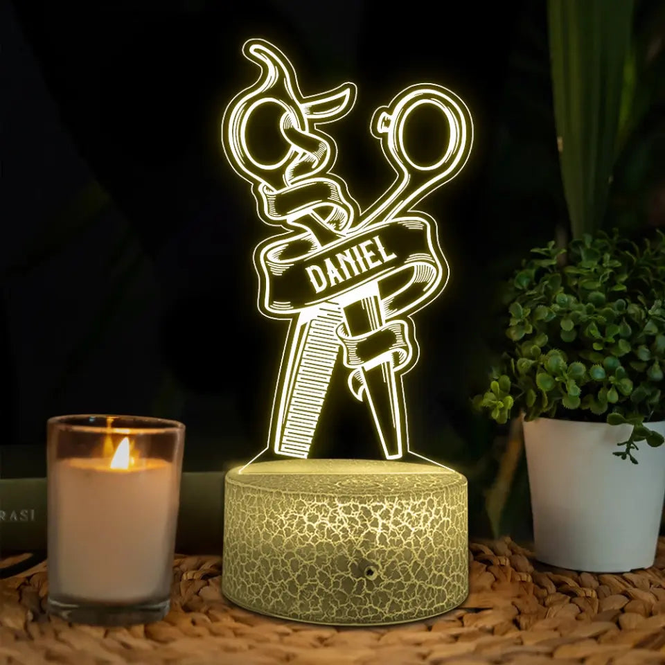 Best Hairstylist, Personalized Led Light, Birthday Gift | 312IHPBNLL072