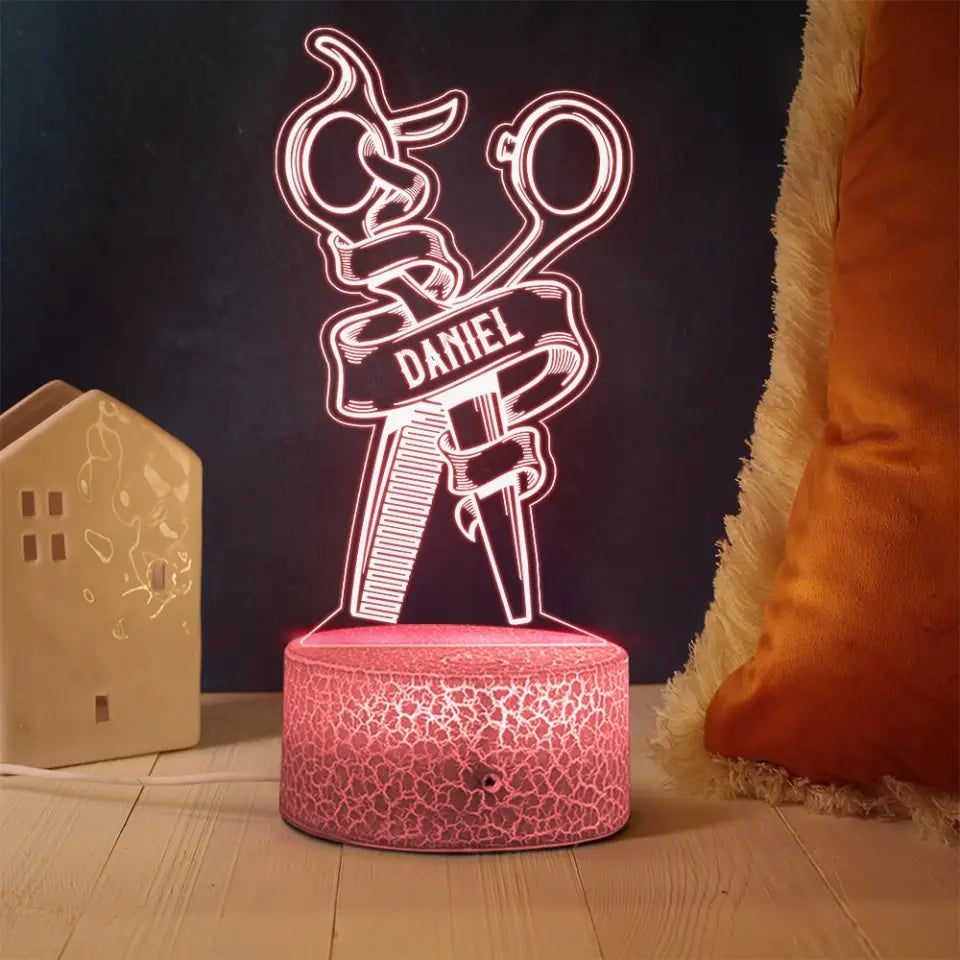 Best Hairstylist, Personalized Led Light, Birthday Gift | 312IHPBNLL072