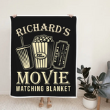 Movie Watching Personalized Fleece Blanket