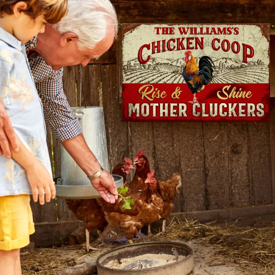 Chicken Coop Personalized Metal Sign