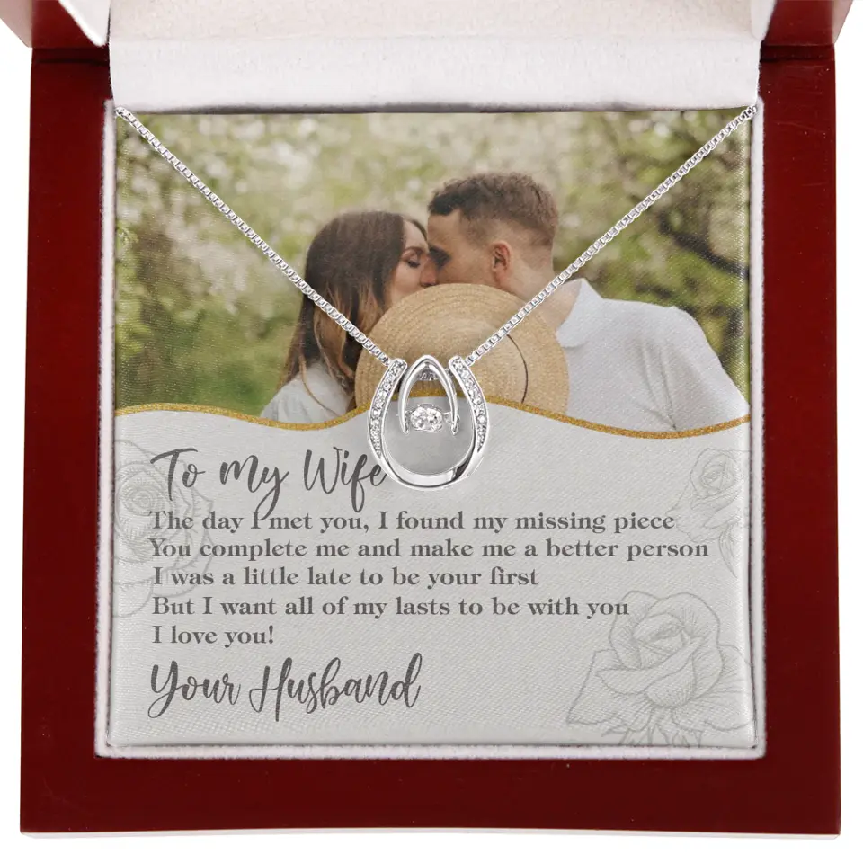 Personalized Valentine Gifts - The Day I Met You, I Found My Missing Piece Personalized Necklace