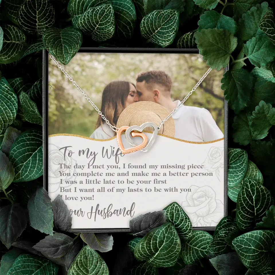 Personalized Valentine Gifts - The Day I Met You, I Found My Missing Piece Personalized Necklace
