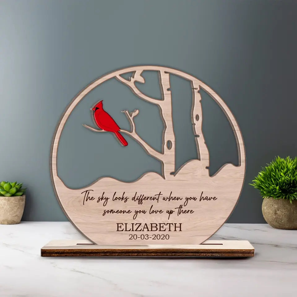 The Sky Looks Different Personalized Acrylic Plaque