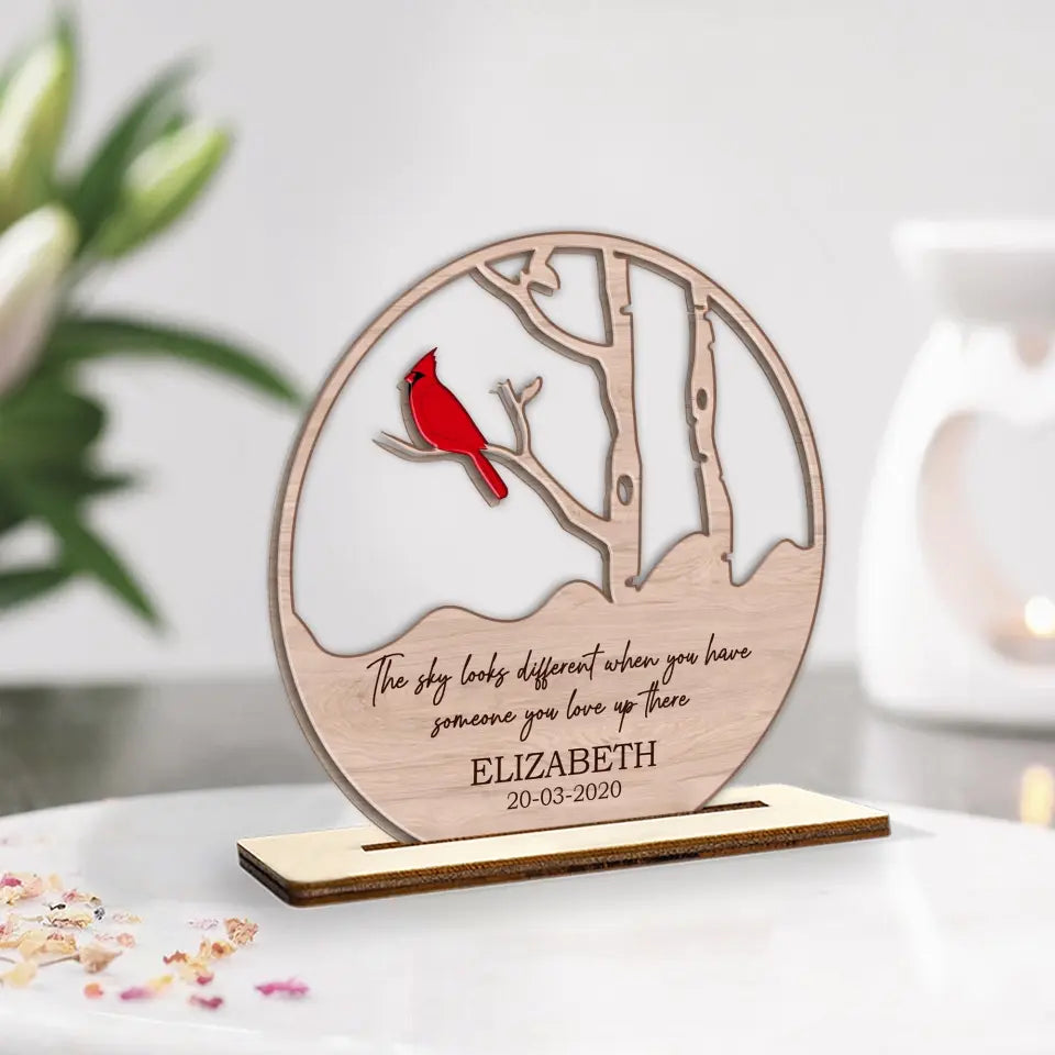 The Sky Looks Different Personalized Acrylic Plaque