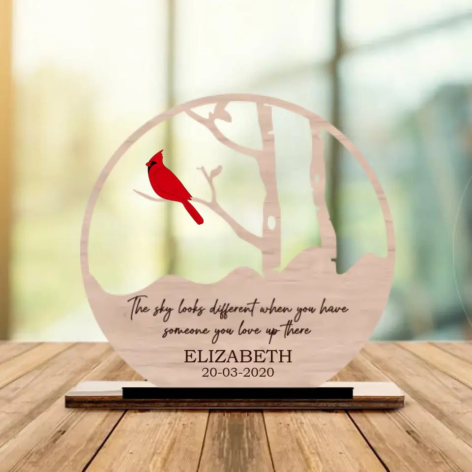 The Sky Looks Different Personalized Acrylic Plaque