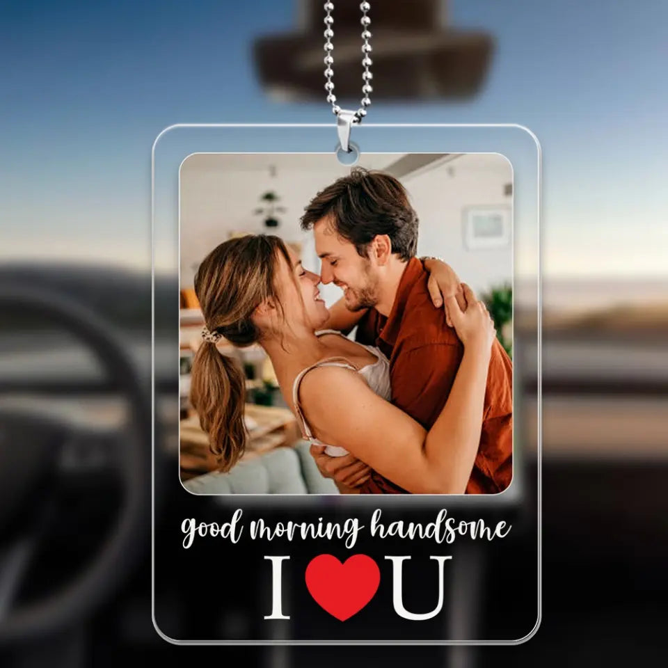 Sweet Morning Message Gifts for Him Acrylic Car Ornament