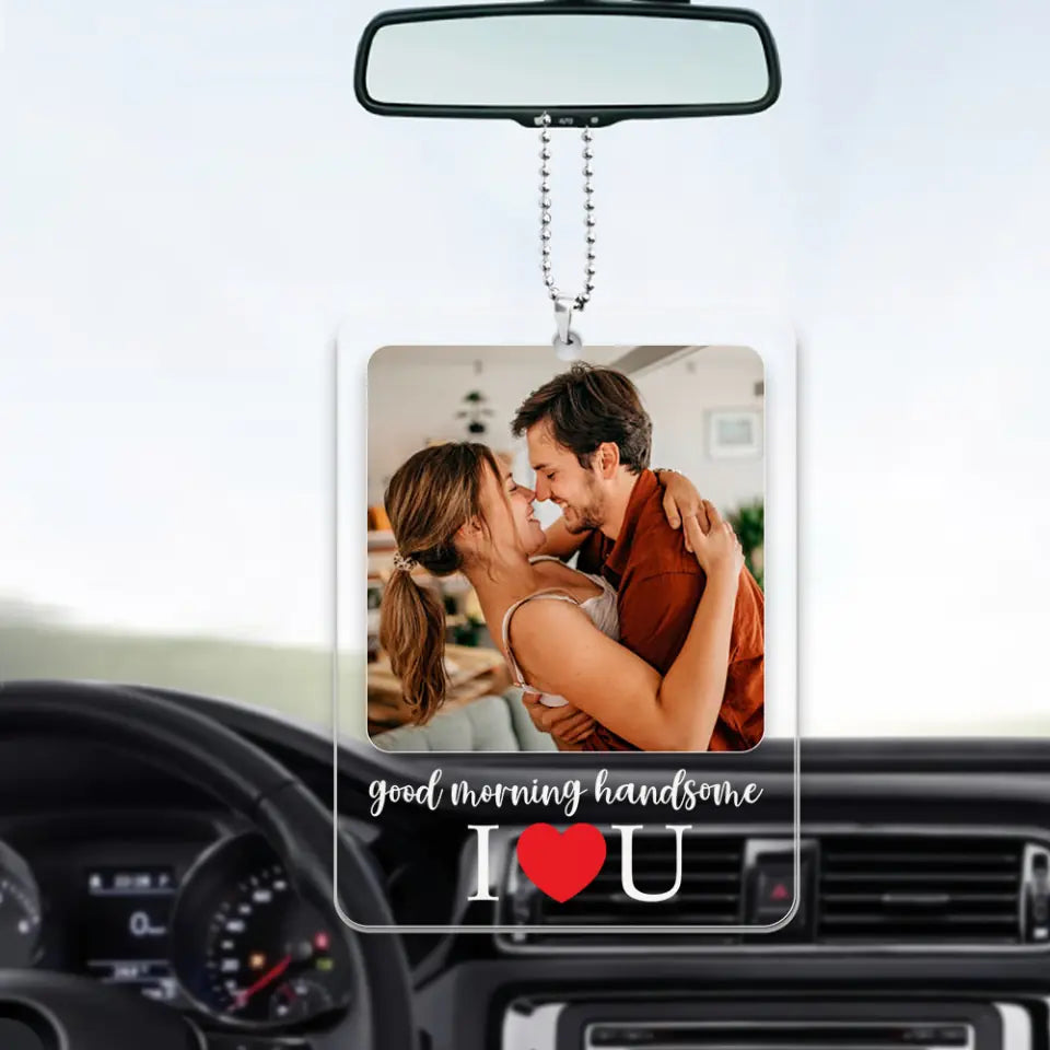 Sweet Morning Message Gifts for Him Acrylic Car Ornament