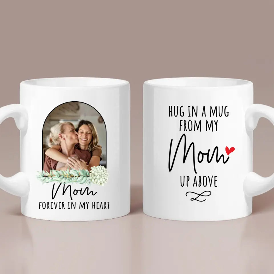 Hug In A Mug From My Mom Upload Photo Mug