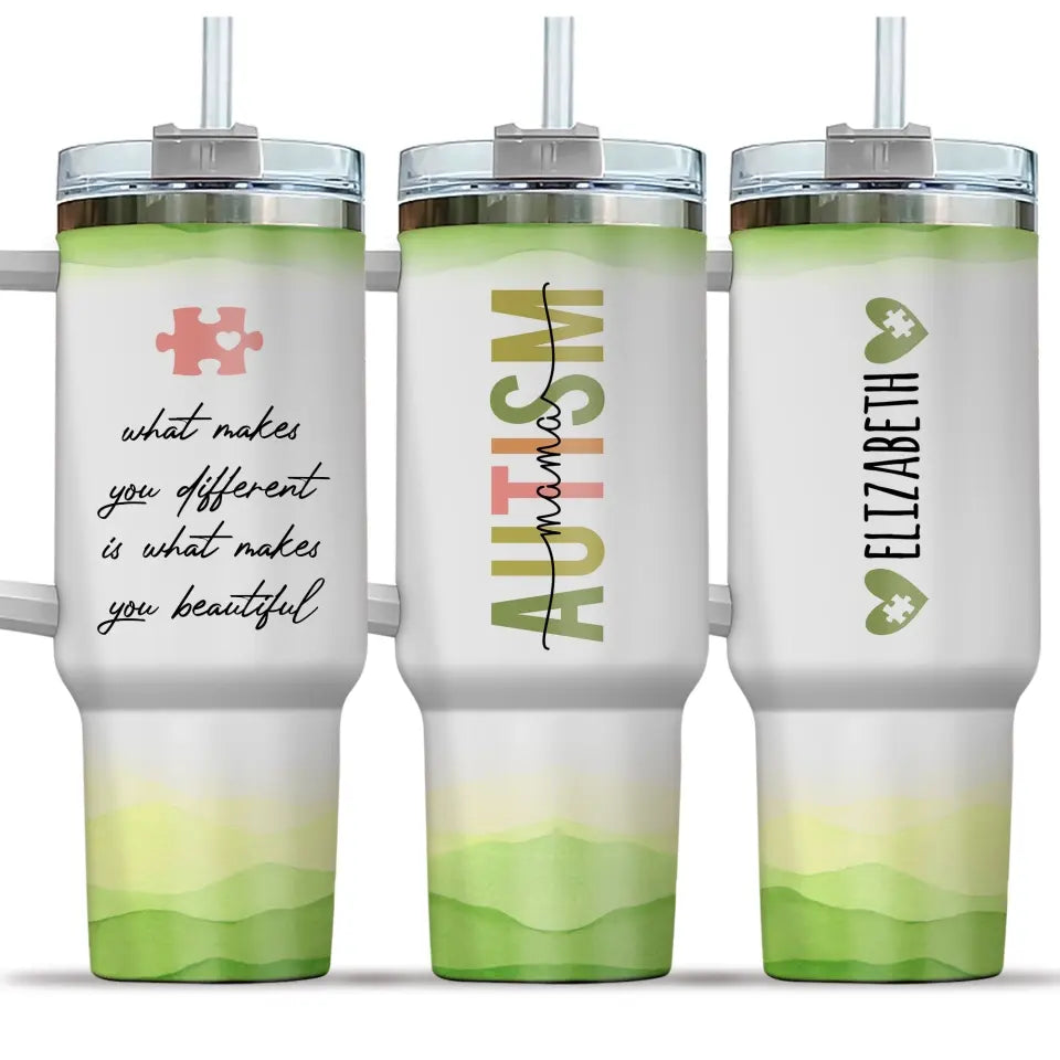 Autism Mama Personalized Tumbler