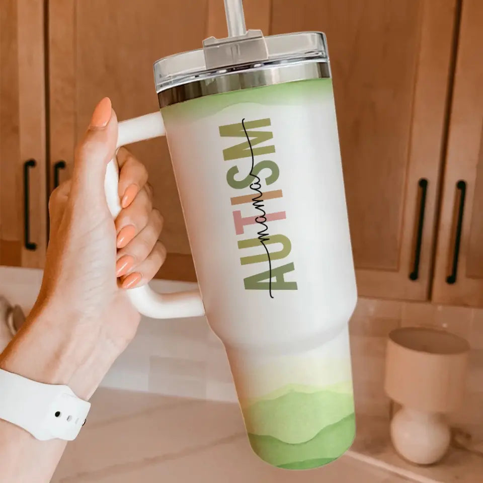 Autism Mama Personalized Tumbler