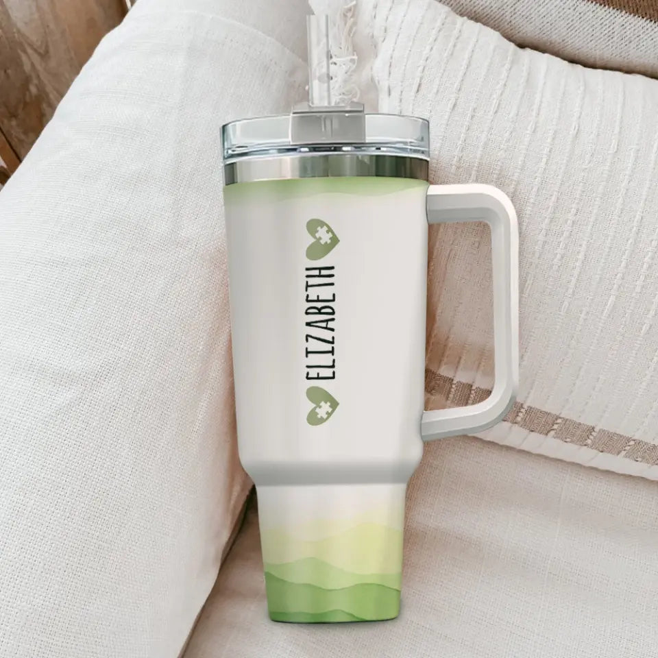 Autism Mama Personalized Tumbler