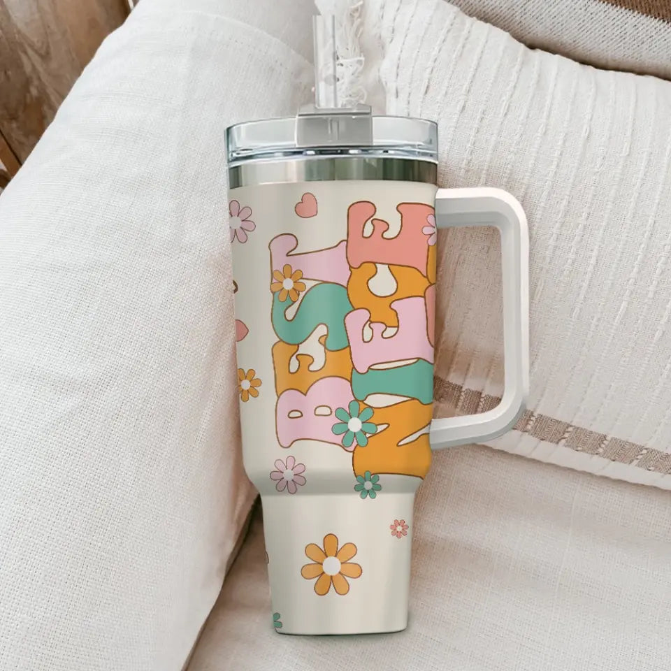 Best Niece Ever 40oz Tumbler Y2K Flowers Style Gift for Girls