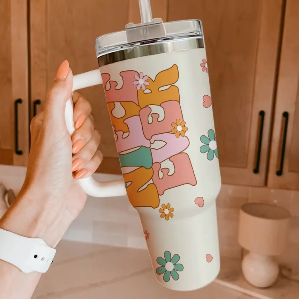 Best Niece Ever 40oz Tumbler Y2K Flowers Style Gift for Girls
