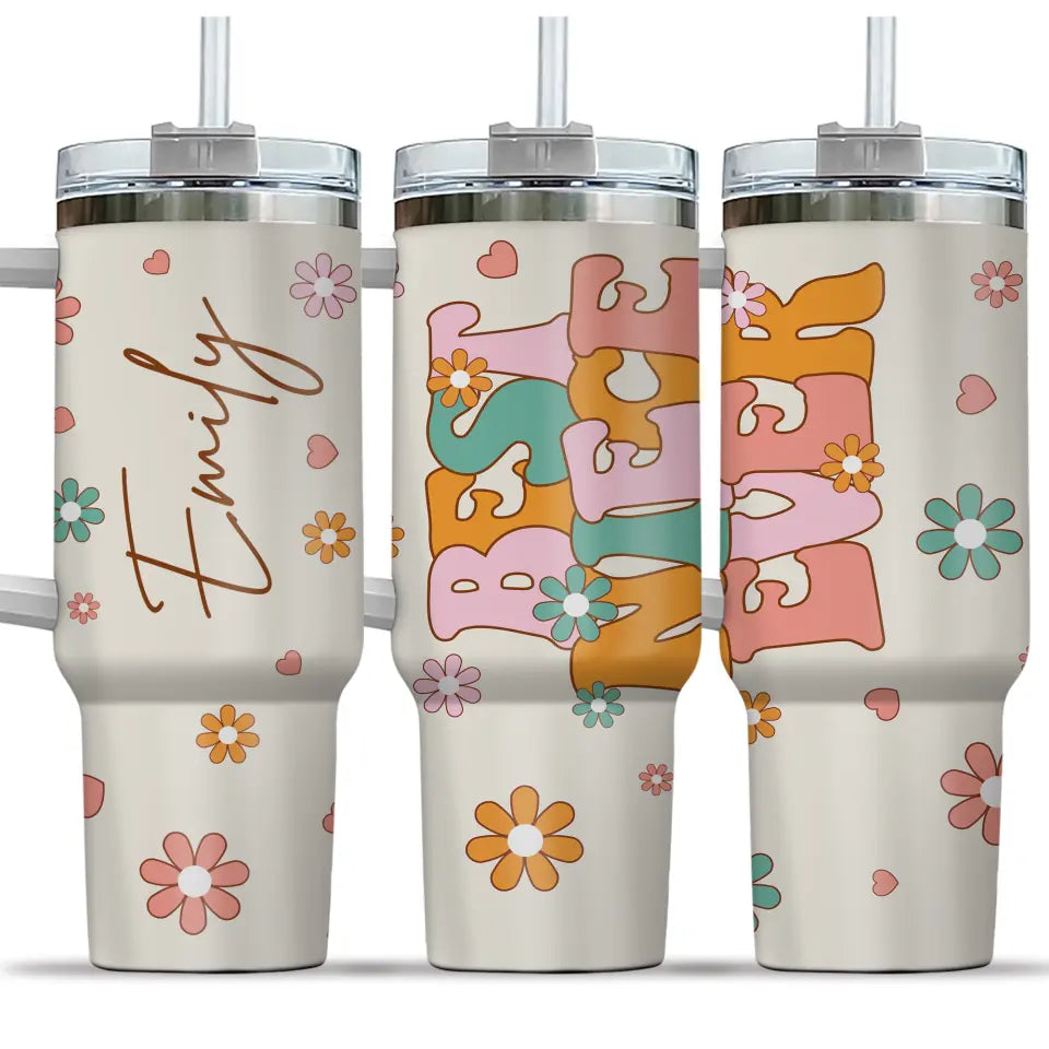 Best Niece Ever 40oz Tumbler Y2K Flowers Style Gift for Girls
