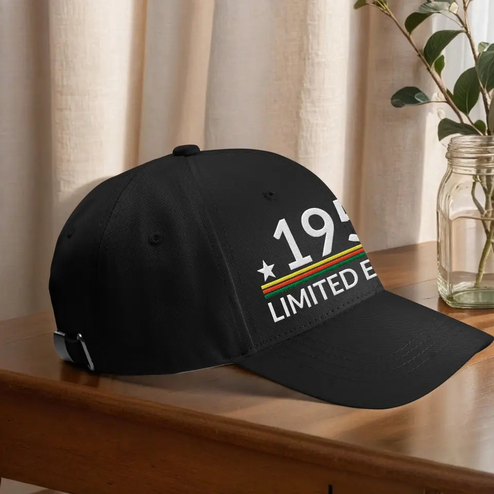 Personalized Birthday Gift for Men Women Embroidered Cap Custom Year