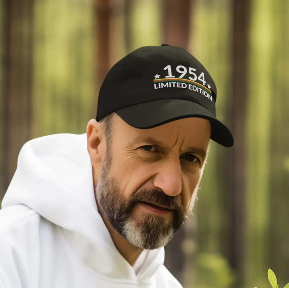 Personalized Birthday Gift for Men Women Embroidered Cap Custom Year