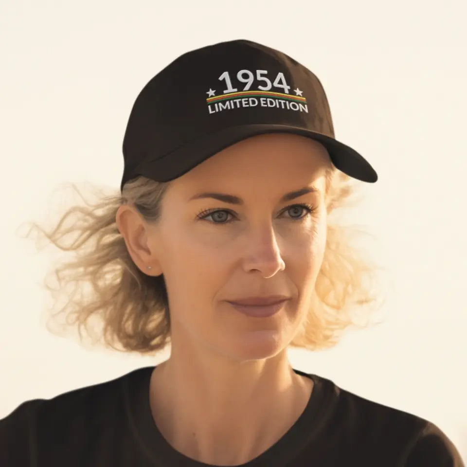 Personalized Birthday Gift for Men Women Embroidered Cap Custom Year