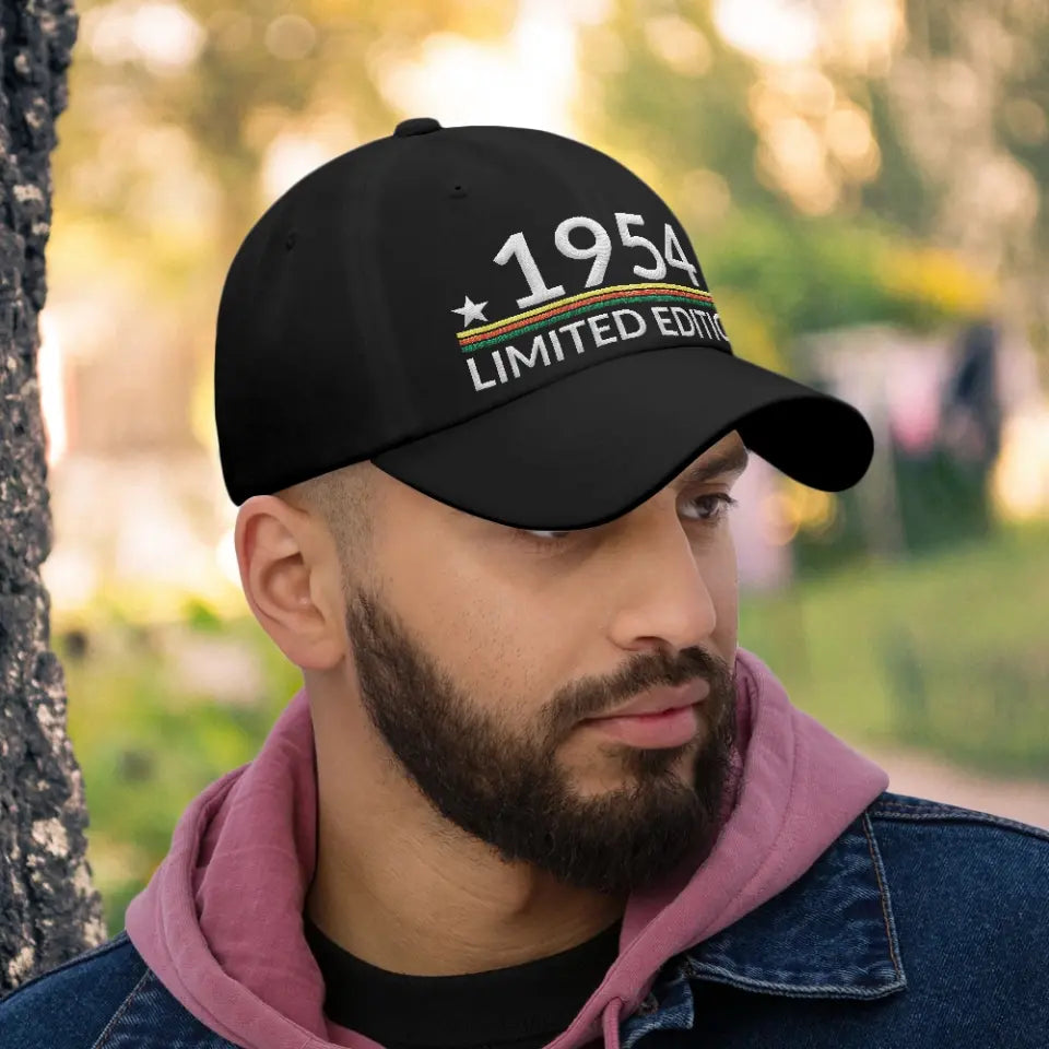 Personalized Birthday Gift for Men Women Embroidered Cap Custom Year