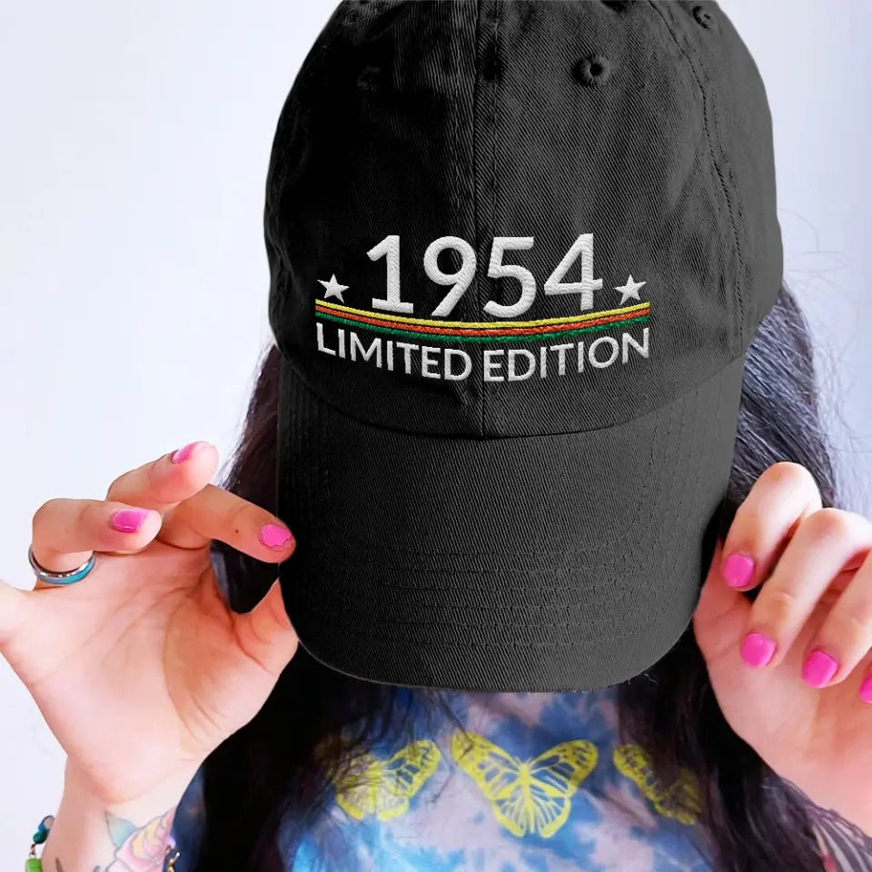 Personalized Birthday Gift for Men Women Embroidered Cap Custom Year