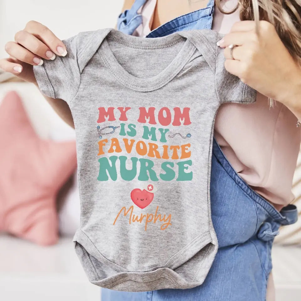 My Mom is My Favorite Nurse Gift for Nurse Mom for Birthday Mother's Day