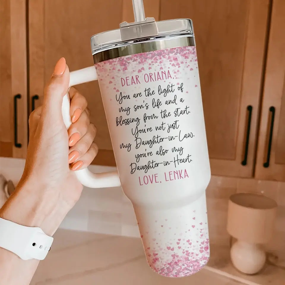 Happy Birthday My Daughter In Law Personalized Tumbler