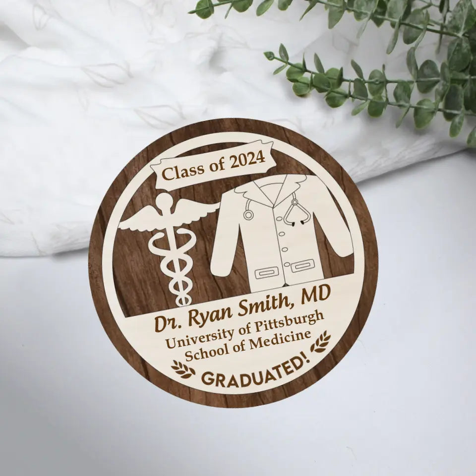 Class Of 2025 Medical Students Custom Wooden Art Graduation Gift