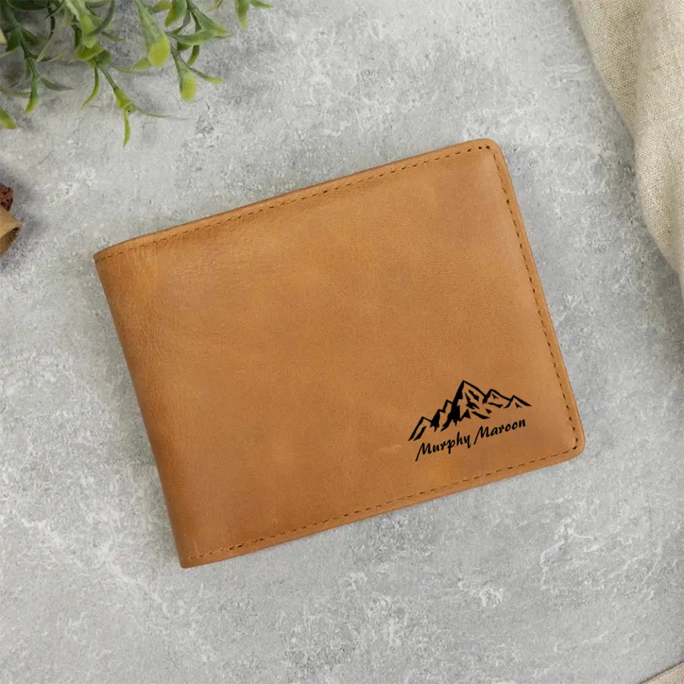 To My Nephew I Am So Proud Of You Personalized Leather Wallet