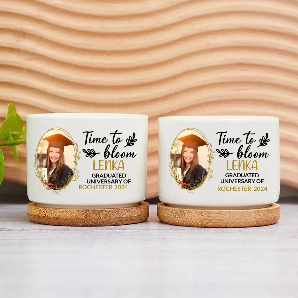 Congrats Graduation Gift for Girlfriend Daughter Ceramic Plant Pot