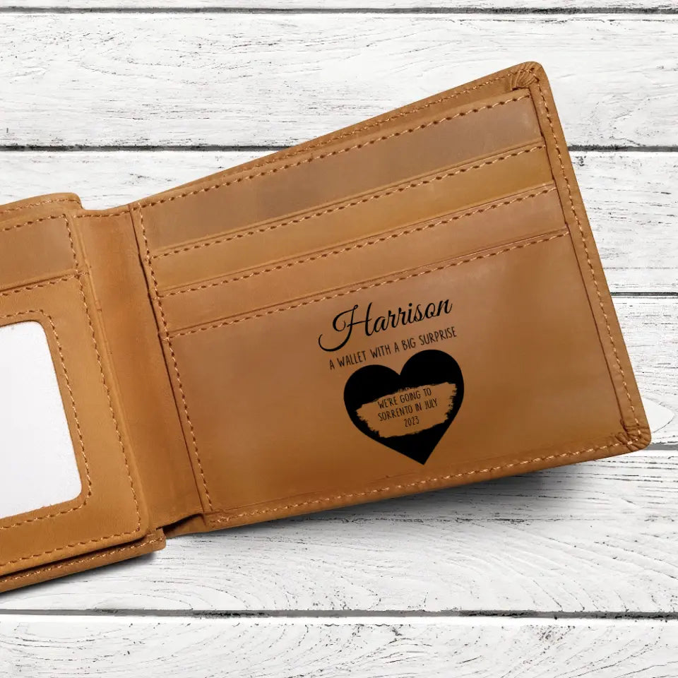 We're Going To Sorrento In July 2025 Personalized Engraved Wallet