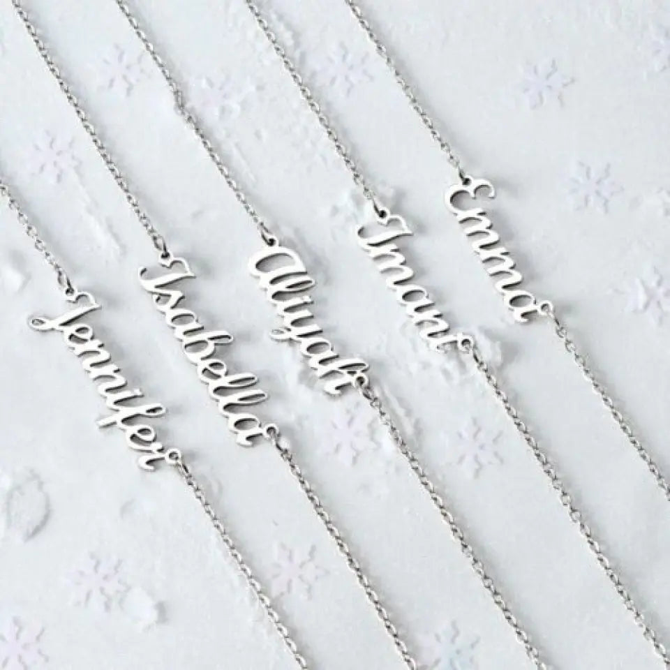 First Day Of The First Grade Custom Name Necklace