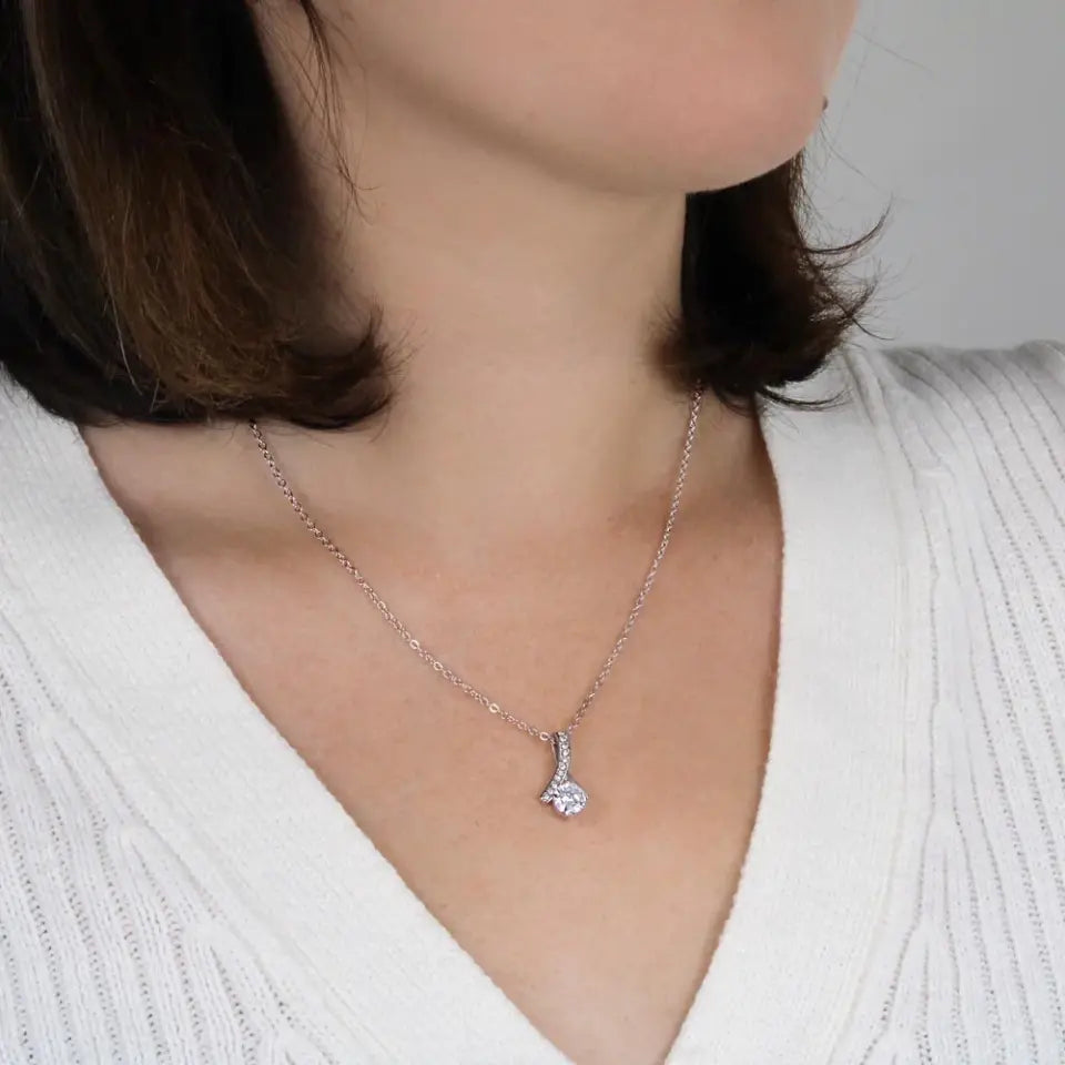 Mom & Son Message from Son to Mommy Necklace Gift for Mother's Day Birthday